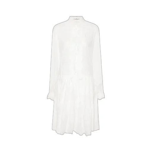 Floral-Embroidered Ruffled Mini Dress