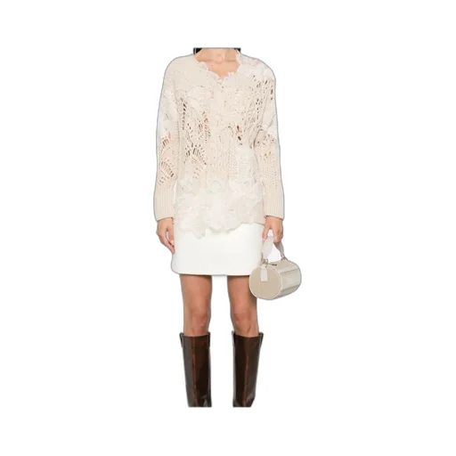 Lace-Detail Sweater