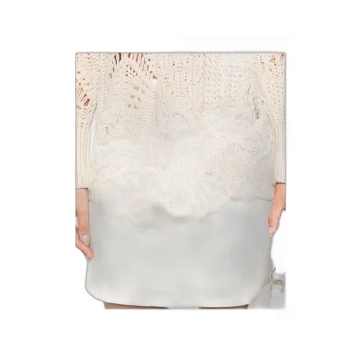 Lace-Detail Sweater