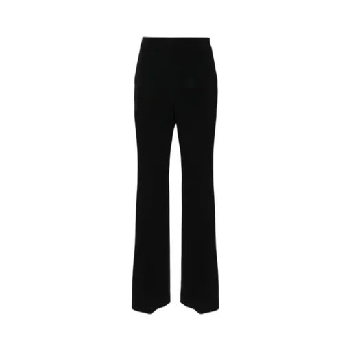 Flared Crepe Trousers