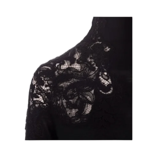 Lace Turtleneck Sweater