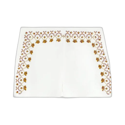 Embroidered Mini Shorts