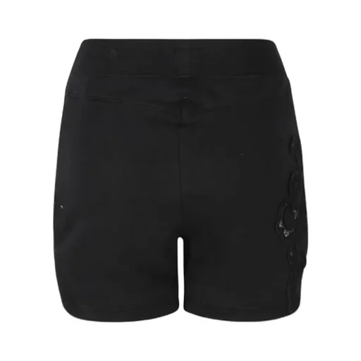 High-Waist Elasticated Waistband Laced Shorts