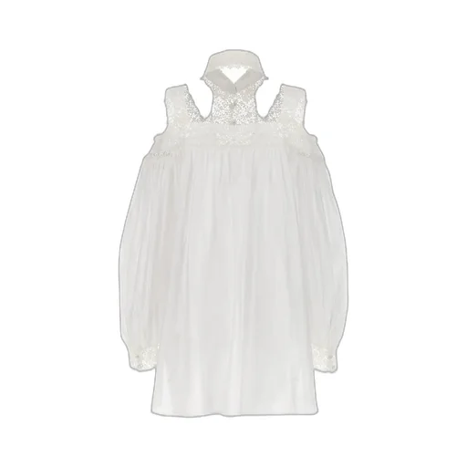 Floral Embroidered Straight Hem Shirt