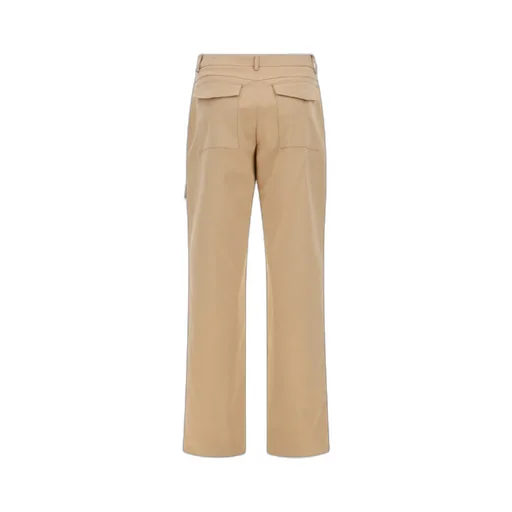High-Waist Straight-Leg Cargo Trousers