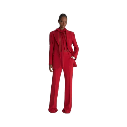 High Waist Flared Trousers