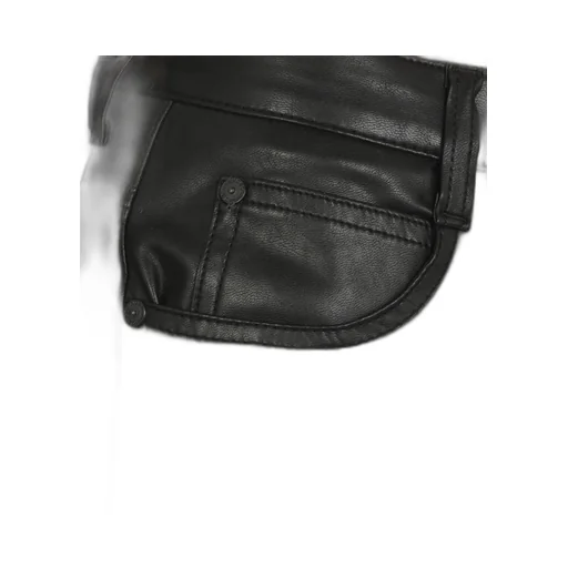 Faux-Leather Skinny Trousers