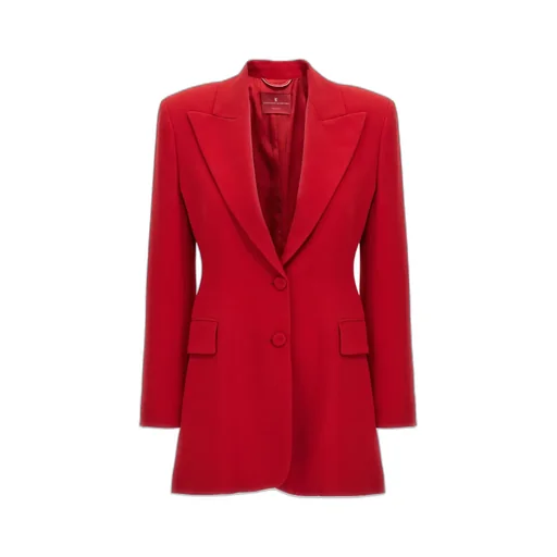 Single-Breasted Cady Sculpture Jacket