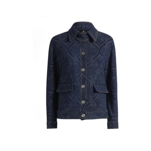 Denim Jacquard Jacket