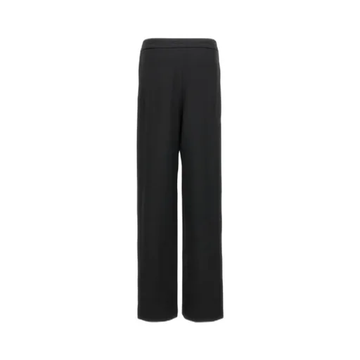 Elastic Waist Wide-Leg Trousers