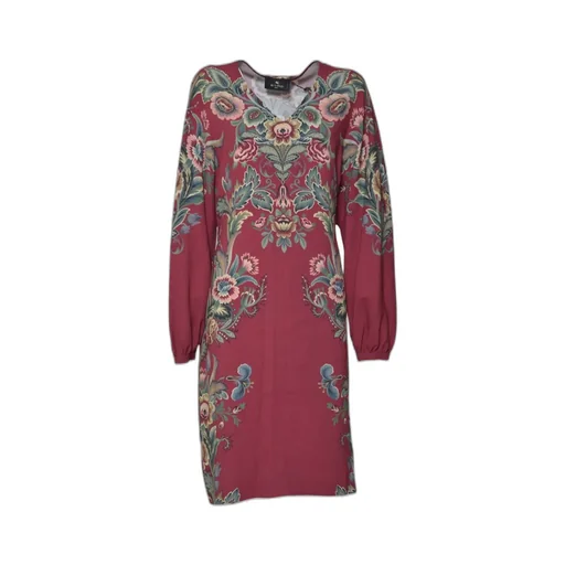 V-Neck Floral Printed Dress