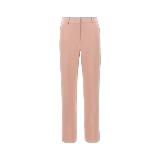 Straight-Leg Mid-Rise Trousers