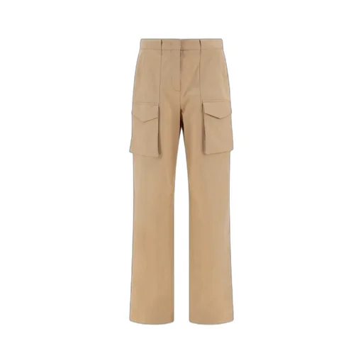 High-Waist Straight-Leg Cargo Trousers