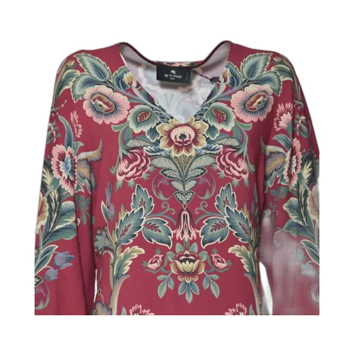 V-Neck Floral Printed Dress