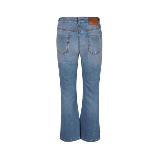 Logo-Patch Flared Denim Jeans