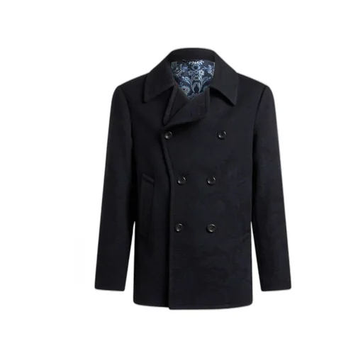 Jacquard Peacoat