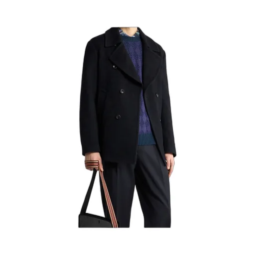 Jacquard Peacoat