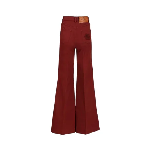 Pegaso Button Flared Denim Jeans