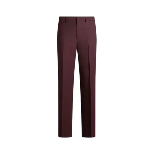 Straight-Leg Wool Trousers