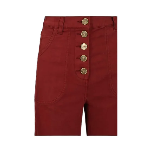 Pegaso Button Flared Denim Jeans