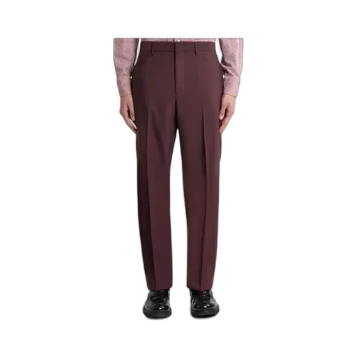 Straight-Leg Wool Trousers