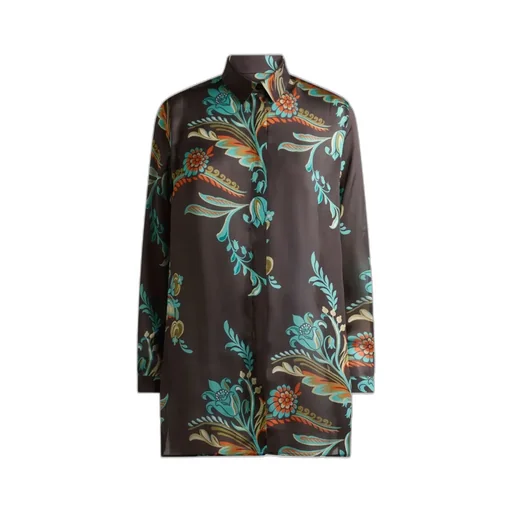 Daffodil-Motif Long Shirt
