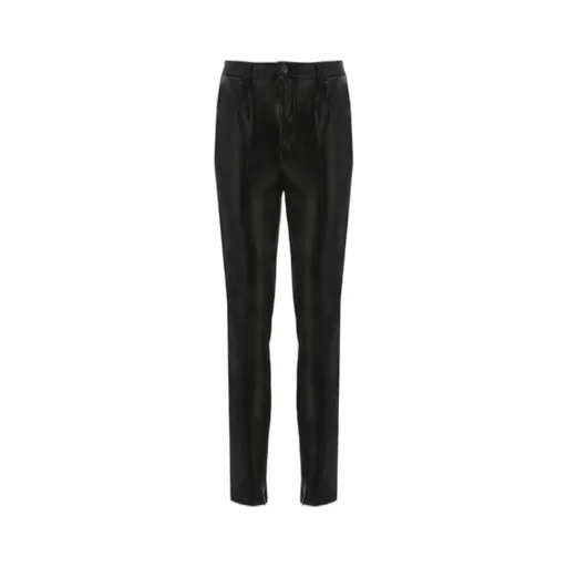 Faux-Leather Skinny Trousers