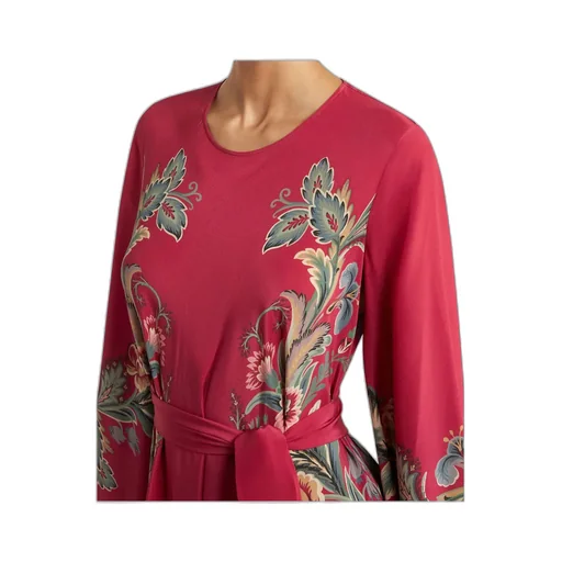 Long Silk Dress With Print