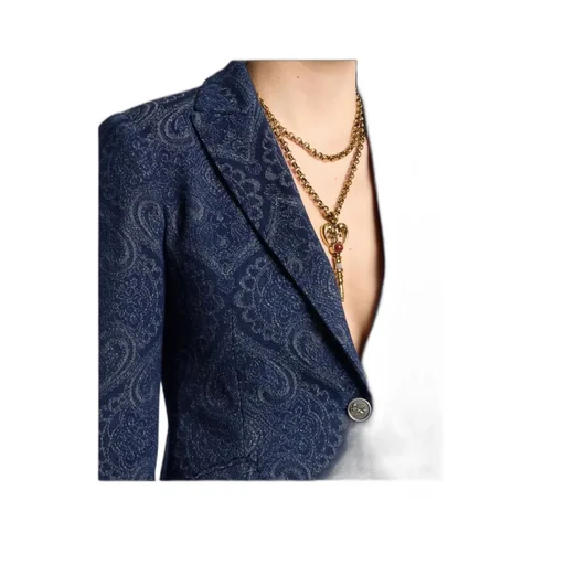 Denim Jacquard Jacket