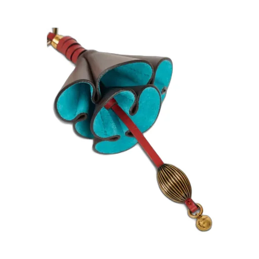 Leather Flower Charm