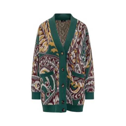 Jacquard Knitted Cardigan