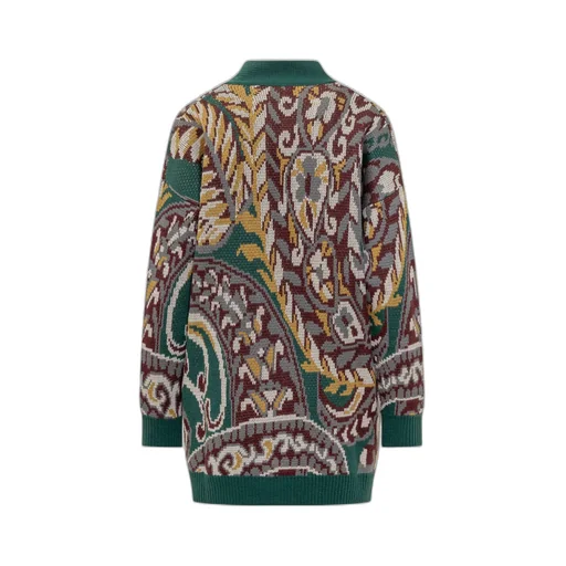 Jacquard Knitted Cardigan