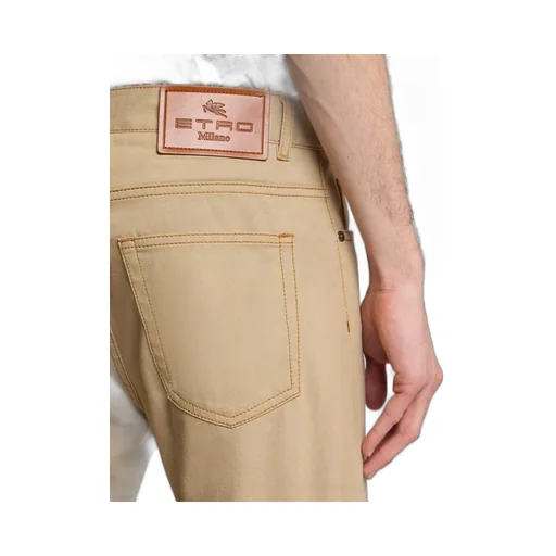 Logo Patch Tapered Jeans