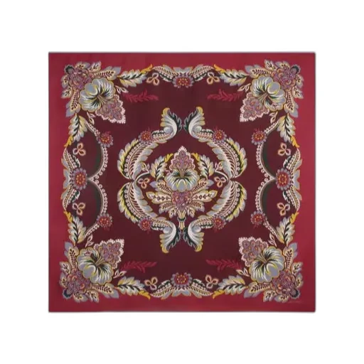 Flower And Bee Motif Scarf