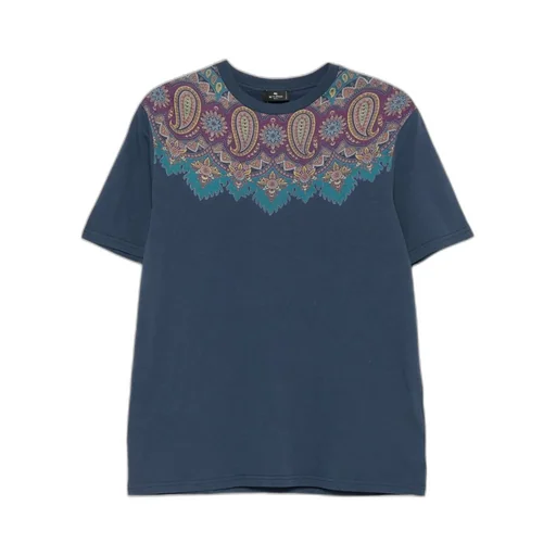 Paisley Printed Crewneck T-Shirt
