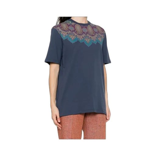 Paisley Printed Crewneck T-Shirt