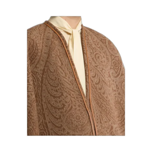 Wool And Cashmere Jacquard Cape