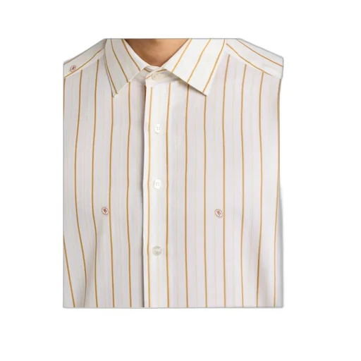 Striped Cotton Jacquard Shirt