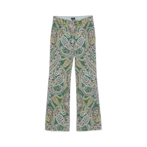 Low Rise Printed Trousers