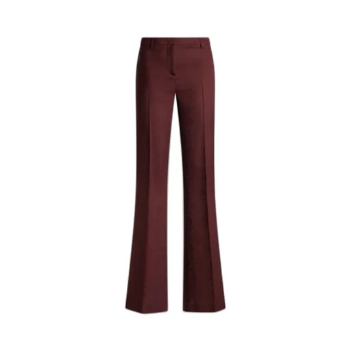 Paisley Jacquard Pressed Creases Trousers