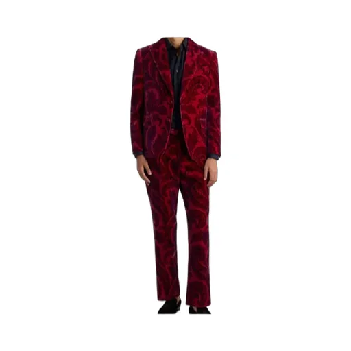 Velvet Blazer With Print