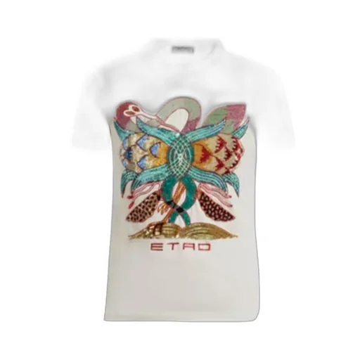 Cotton T-Shirt With Embroidery