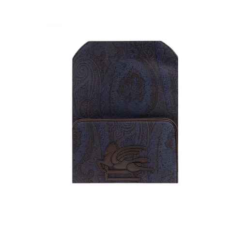 Essential Paisley-Patterned Zipped Backpack