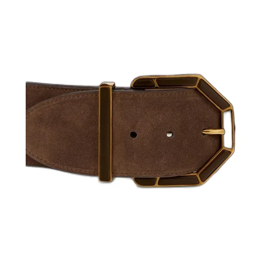 Suede Belt With Threading