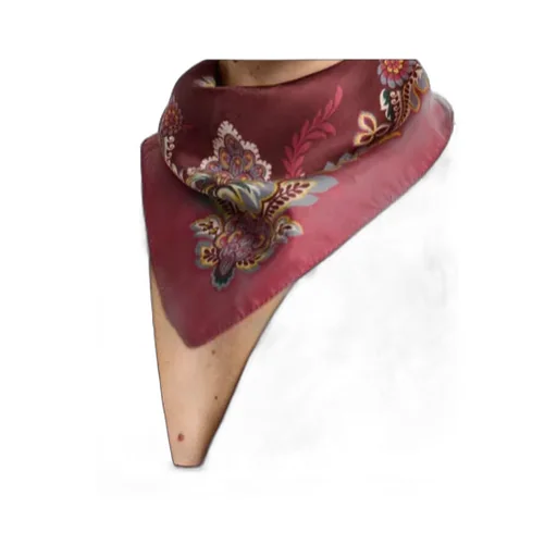 Flower And Bee Motif Scarf