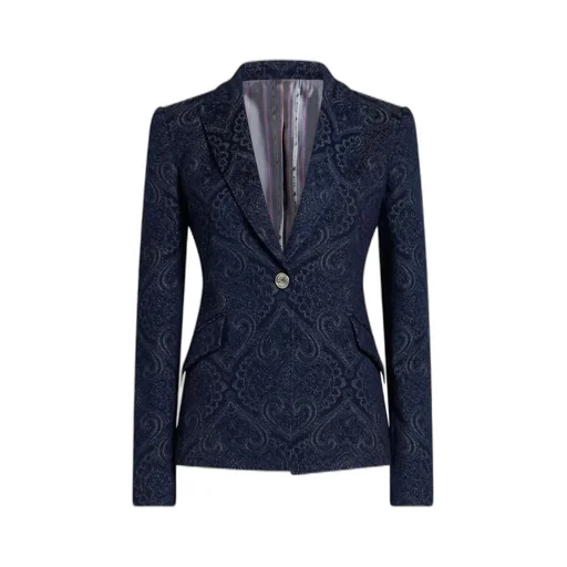 Denim Jacquard Jacket