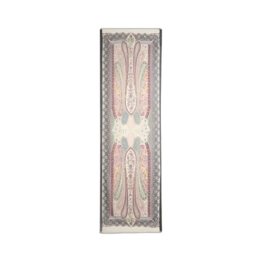 Silk Scarf With Placed Print