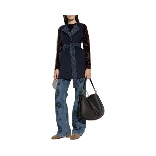 Long Wool And Cashmere Jacquard Waistcoat