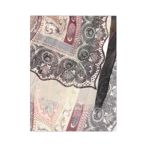 Silk Scarf With Placed Print