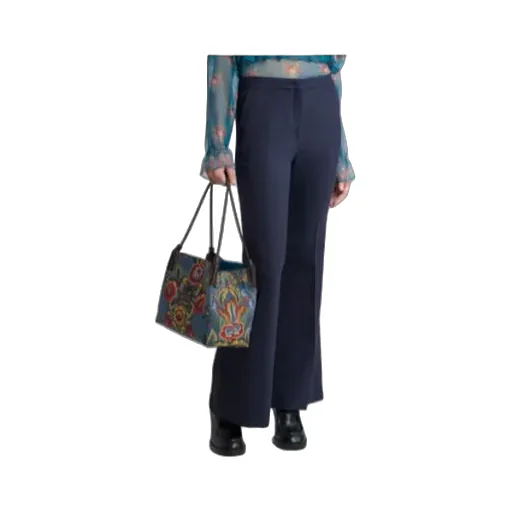Flared Tricotine Trousers